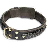 Handcrafted Special Braided Leather Dog Collar Handcrafted Special Braided Leather Dog Collar