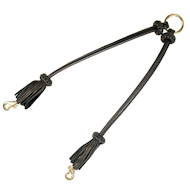 Exclusive round leather coupler leash for walking two dogs Exclusive round leather coupler leash for walking two dogs