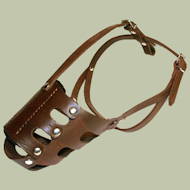 Leather Dog Muzzle "Everyday" style Leather Dog Muzzle "Everyday" style