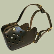 Leather Dog Muzzle "Dondi" style for large breeds Leather Dog Muzzle "Dondi" style for large breeds
