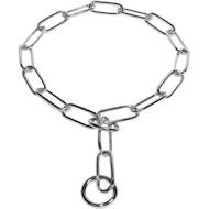 Long link fur saver dog collar steel chromium plated, 4 mm Long link fur saver dog collar steel chromium plated, 4 mm