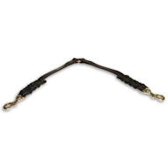 Braided leather coupler leash for walking two dogs Braided leather coupler leash for walking two dogs