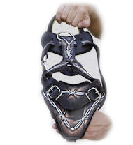 "Barbed Wire" Hand painted unique Leather Dog Harness "Barbed Wire" Hand painted unique Leather Dog Harness