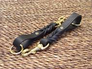 Pull tab leash short leather dog leash L17 Pull tab leash short leather dog leash L17