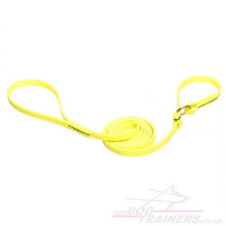 Neon Yellow Biothane Dog Collar and Lead Combo Super Strong & Comfy!