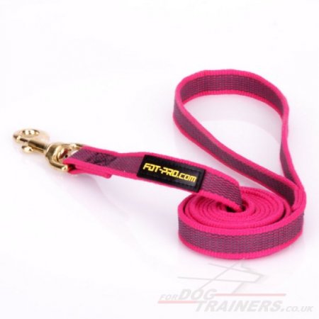 Durable Pink Cute Dog Leash For Strong Dog Walking And Training