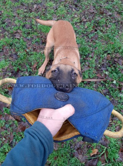 French Linen Dog Training Bite Pad "Tear" For Puppies