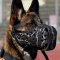 Painted K9 Dog Muzzle for Belgian Malinois