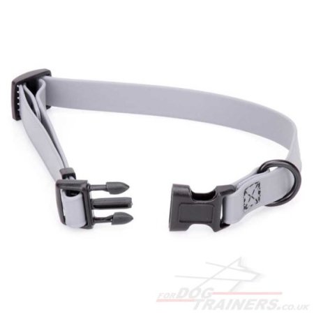 0.6"/1.5cm Wide Biothane Dog Collar Quick Release Adjustable for Puppies & Small Dogs